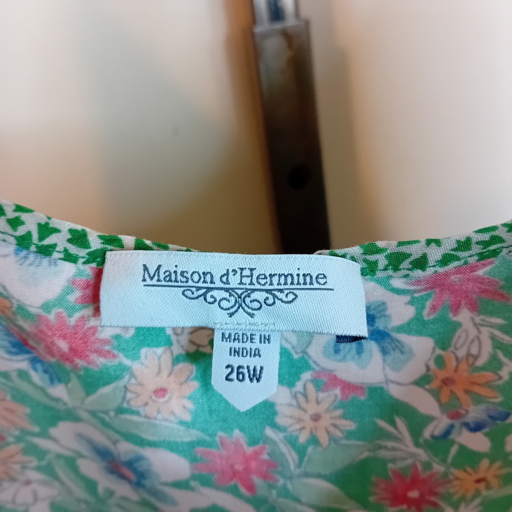 NWOT Plus Size Maison d'Hermine Floral Cottagecore Tank‎ Top Colorful Summer 26W - Picture 14 of 15